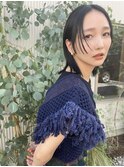黒髪×レイヤーカット