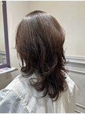 自然なウェーブ