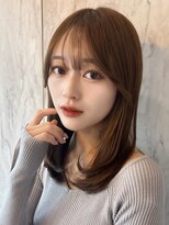 ルームバイシー 新宿(Loom. by Sea)&nbsp;小顔ワンカール×チョコレートブラウン【新宿/韓国ヘア】