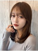 小顔ワンカール×チョコレートブラウン【新宿/韓国ヘア】