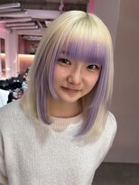 ダズリングディア(Dazzling Deer)&nbsp;デザインカラー/抜きっぱなしブロンド/姫カット