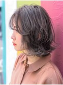 ☆オリーブグレーココアベージュ小顔クラゲヘアー/黒髪/髪質改善