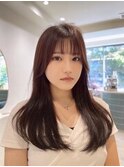 リフトレイヤー/前髪似合わせ/ナチュラル/韓国