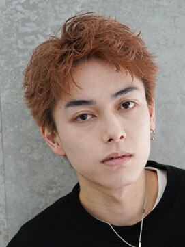 フィフス(fifth) スパイキーショート短髪メンズブリーチカラー茶髪fifth原宿渋谷