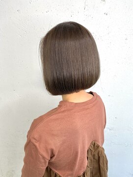 モードケイズ 調布店(MODE K's) グレージュカラー_韓国顔周り前髪カットブリーチダブルカラー