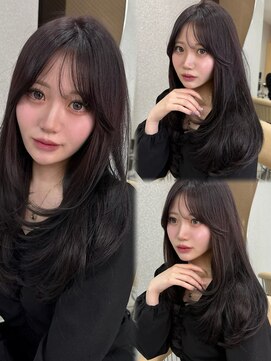 天神美容室 【本松美咲】グレーラベンダー