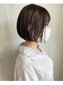 ボブスタイル/ダークブラウン/Aujuaトリートメント