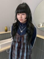 キオク(KIOX)&nbsp;モスグリーン/レイヤー/姫カット/ハイトーン/ワンカラー/名古屋