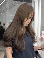 ニトバイアンキシム(nit by ahnkism)&nbsp;【レイヤーカット】韓国ヘア顔まわりカットロングレイヤー堀江