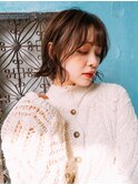 外ハネボブ30代/40代/ウルフ/レイヤー/韓国風