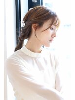バームヘア(balm hair)&nbsp;編み込み×リボン◎ガーリー編み下ろしお洒落ヘア