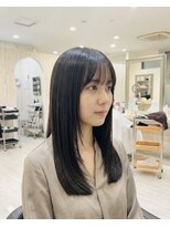 シュガー 仙台宮城野区(&Sugar)&nbsp;重ためレイヤースタイル×縮毛矯正