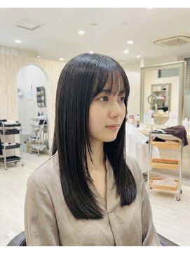 シュガー 仙台宮城野区(&Sugar) 重ためレイヤースタイル×縮毛矯正