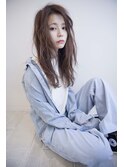 ラフで無造作な外国人風質感がカッコイイセミロング◇
