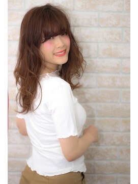 ソア 武蔵小杉(SOAR) 無造作黒髪伸ばしかけラフヴェールウェーブの小顔フェザーロング