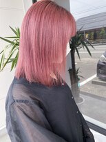 ナンバー(number+)&nbsp;透明感カラー★ダブルカラーブリーチコットンピンク