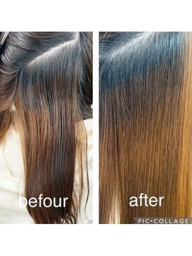 シルエットヘアメイク(silhouette hair make) 【お客様施術】艶髪♪縮毛矯正で髪質改善