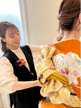 ヘアアプセウス (hair APCEWS)の写真/【成人式ご予約受付中】特別な日の着付ならAPCEWSにお任せ！お客様の希望に合わせて理想の仕上がりに―。