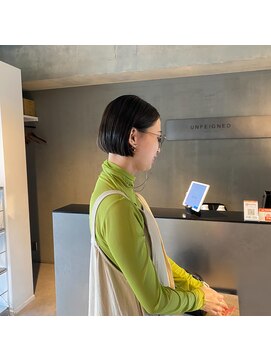 アンフェインド02(UNFEIGNED 02) 黒髪カタログ/クラゲヘアー/オリーブグレー/伏見/栄