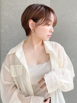 ロンド レグリーズ 立川(Lond leglise) ショート×顔周り×前髪×シルキーベージュ×グレージュカラー