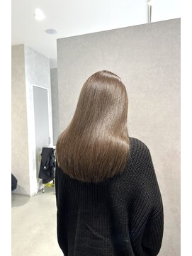 トラップヘアー さらさら透明感オリーブベージュ