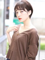 大人かわいい/ココアブラウン/フリンジウェーブ/神谷茜