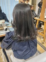 ネオリーブ チロル 横浜西口店(Neolive CiroL.)&nbsp;赤み消しカラー オリーブベージュ ロングレイヤー