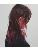 ラプ(Rapu)&nbsp;レイヤーカット、インナーカラー