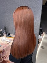 ペレ 栄店(PELE) デザインカラー/レイヤーカット/ウェットヘア/オリーブベージュ