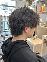 サロンドジョー(salon de joe) メンズカットツイストスパイラルパーマシャドウパーマショート