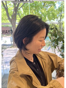 シアン 矢場町店(CYAN.) 丸みショートボブ×楽ちんワンカールパーマ