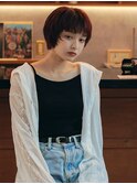 マッシュショート×顔周りレイヤー