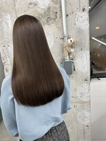 ネウィ 天王寺(newi)&nbsp;赤味の無いグレージュカラー/髪質改善ストレート