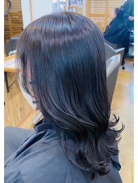 ラッソ ルーツヘアー 明石店(laco Roots Hair) 艶髪ミディアムヘアー