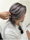 ハイライトバレイヤージュダブルカラー20代30代40代グレージュ
