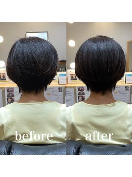 ツヤと髪 クリム(crim) 髪質改善エステカラー　ショート　白髪染め　30代、40代、20代