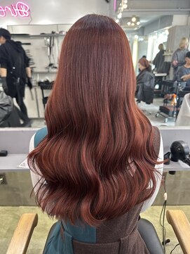 エミン(emyn) ワインレッド【ブリーチなし】艶髪/髪質改善/縮毛矯正/代々木