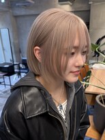 ナループロア ルームー(Nalu pu loa ROOMOO)&nbsp;ボブ/韓国ボブ/ブロンドベージュ