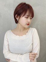 ロンドエニカ 大宮(Lond enika)&nbsp;クールショート/ピンクベージュ/カーテンバング/顔周りカット