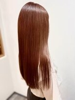エイム ヘア リンク 長津田店(eim hair rink) ピンクブラウン/縮毛矯正/ストレートロング/韓国っぽヘア/ツヤ髪