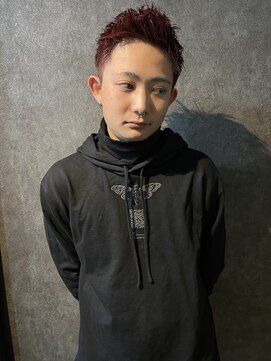 Men's JESTER【メンズジェスター】メンズカット/メンズパーマ/メンズカラー/フェード <shino>ワインレッド