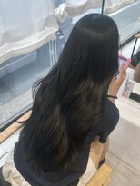 ビューバイネオリーブ 用賀店(Beau'r by neolive)&nbsp;ストレートパーマ縮毛矯正ダークパープル夏ミルクブラウン[用賀]