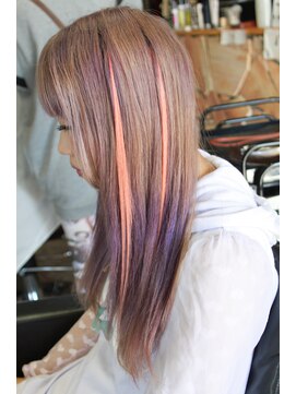 オーバーキャプテンネイキッド(OVER CAPTAIN NAKED) ポイントピンク★マーメイドエクステ