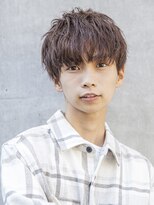 小久保styleスリックバックスモーキーグレージュミックスパーマ