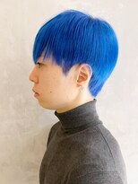 アイティーバイアルバム 下北沢店(IT by ALBUM)&nbsp;メンズブルーショート_コンマヘアスキンフェード_ba395351