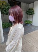 【オダオススメ！】ピンクショコラ×ぷつっと切りっぱボブ