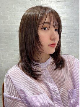 レイラバイアフロート 吉祥寺(Lila by afloat) レイヤー/シースルーバング/ココアブラウン