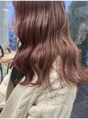 ピンクブラウン/韓国風/透明感/髪質改善