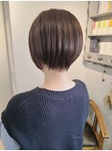 丸みシルエットショートボブ