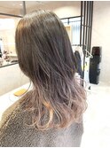 ハイトーングレージュグラデーション